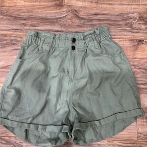 Olive Green Women's Shorts